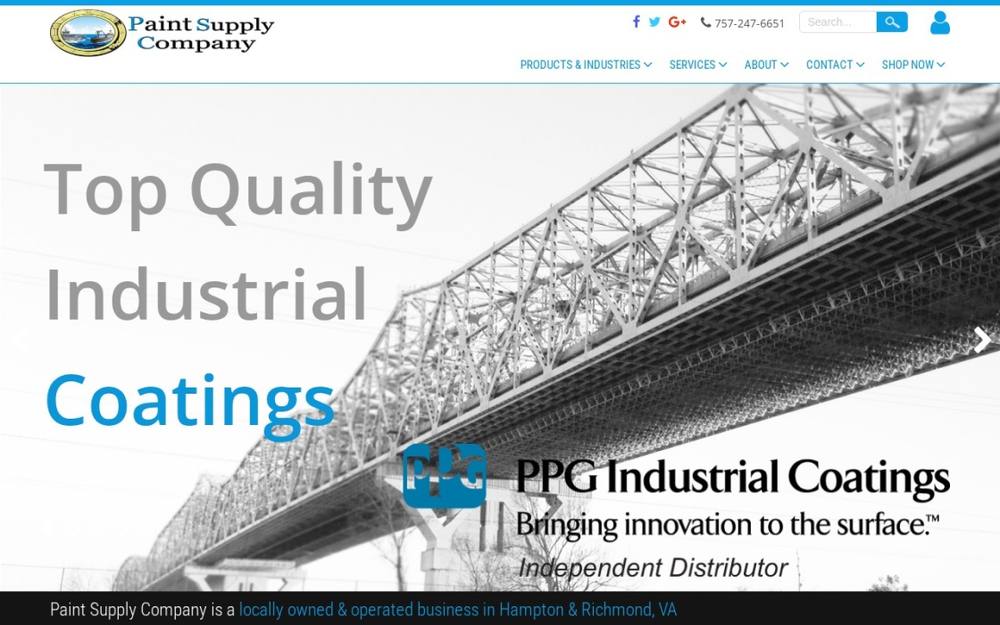 Paint Supply Co. online store designed by Digital Renaissance